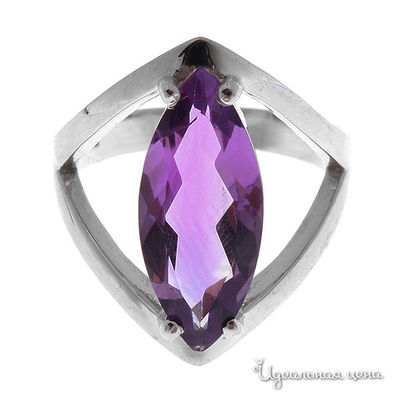Кольцо Эсмеральда, цвет серебряный, фиолетовый