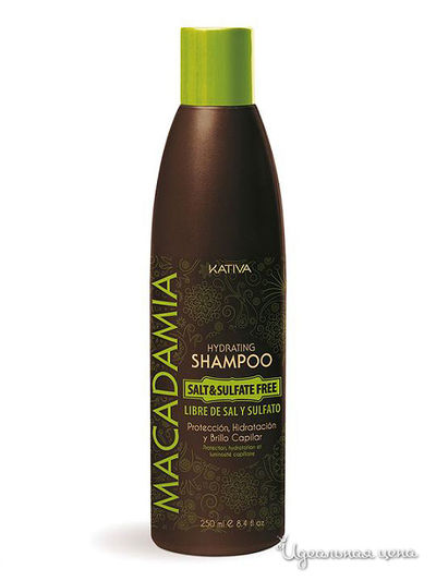 Шампунь интенсивный увлажняющий для нормальных и поврежденных волос, 250 мл, Kativa
