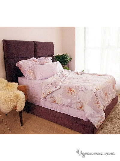 Комплект постельного белья евро-мини Тет-а-Тет, цвет розовый