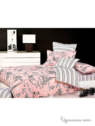 Комплект постельного белья 1,5-спальный Kazanov.A., цвет розовый