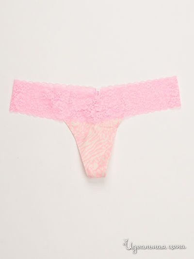 Трусы-стринги Victoria's Secret, цвет розовый