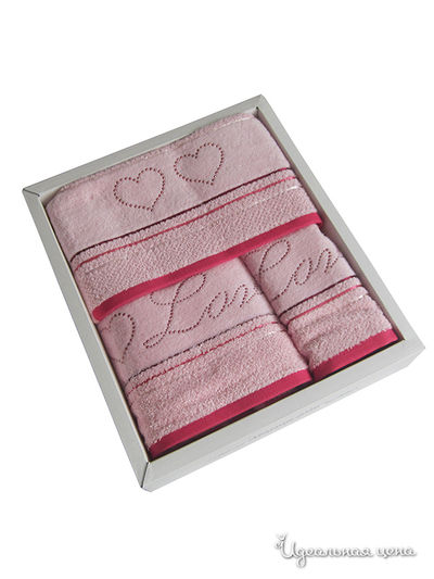 Набор полотенец 3 шт Maisond&#039;or, цвет розовый
