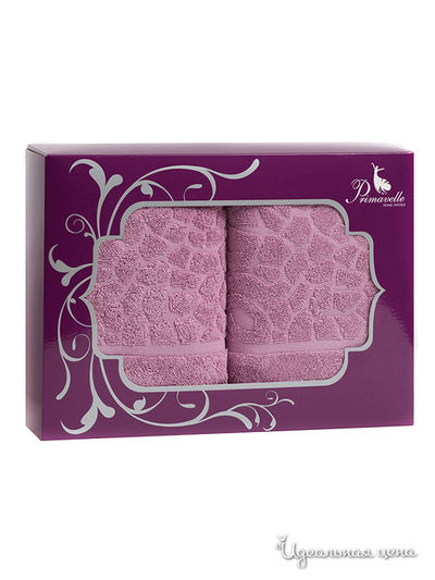 Комплект полотенец, 2 шт Primavelle, цвет розовый