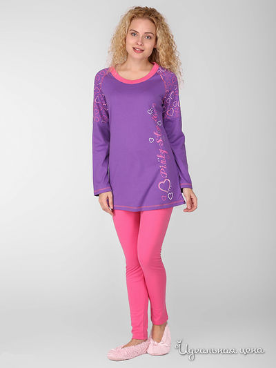 Пижама Pinky Style, цвет сиреневый