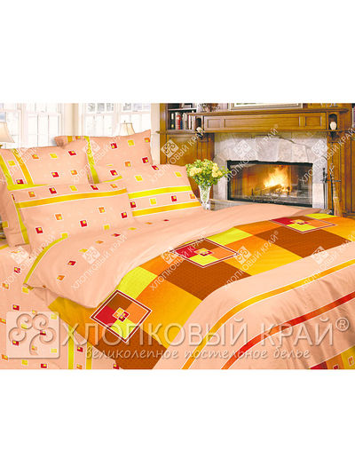 Комплект постельного белья двуспальный Хлопковый Край, цвет кремовый