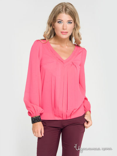 Блуза Gloss, цвет ярко-розовый
