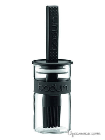 Емкость для cоуса с кисточкой Bodum, цвет чёрный, объем 0,25 л