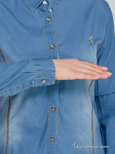 Рубашка Philipp Plein, цвет голубой