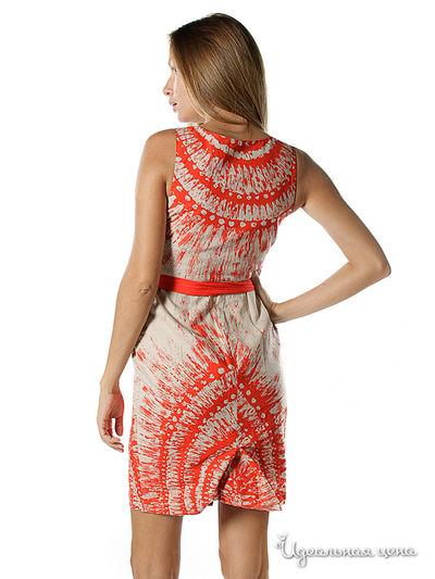 Платье Eva Franco, цвет коралловый, бежевый