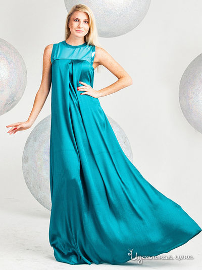 Платье Elena Fedel, цвет бирюзовый