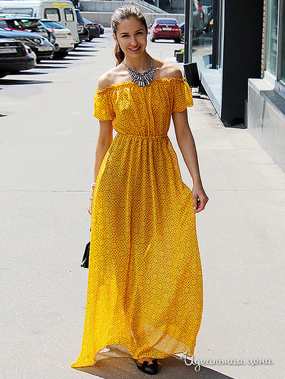 Платье Elena Fedel, цвет желтый