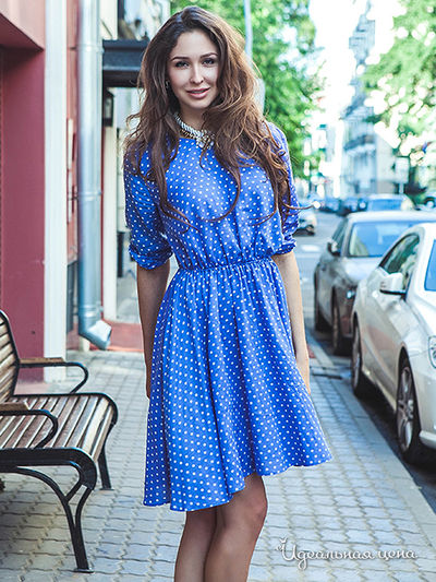 Платье Elena Fedel, цвет голубой