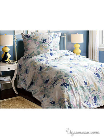 Комплект постельного белья семейный, наволочка 50х70 см Блакiт, цвет мультиколор