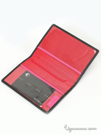 Обложка на паспорт Flioraj, цвет черный, розовый