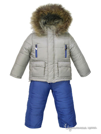 Комплект: куртка+полукомбинезон Borelli, цвет серый, синий