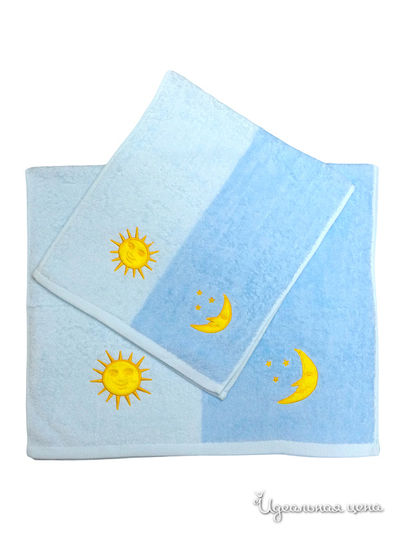 Набор полотенец, 2 шт Текстильный каприз, цвет голубой, синий