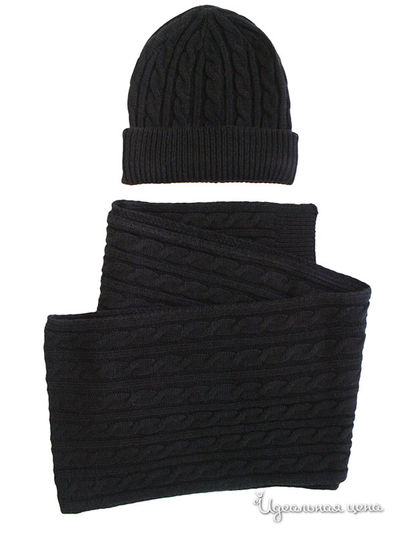 Комплект(шапка+шарф) Borelli, цвет черный