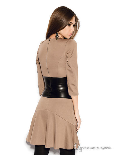 Платье Cardo, цвет коричневый, черный