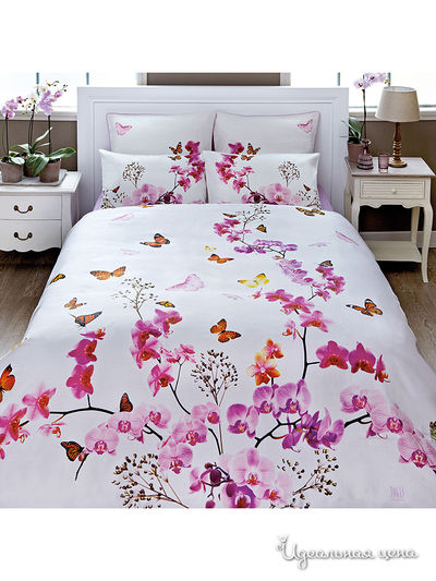 Комплект постельного белья двуспальный Togas, цвет белый, розовый