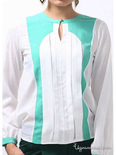 Блуза Boutiquen, цвет белый, мятный