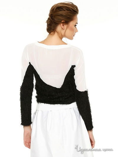 Блуза Boutiquen, цвет черный, белый