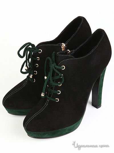 Ботинки No One, цвет черный, зеленый