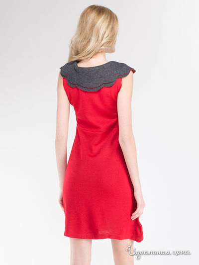 Платье Eva Franco, цвет красный, серый