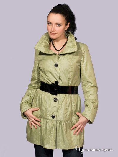 Пальто L-Design, цвет зеленый