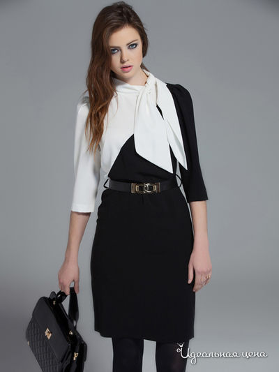 Платье Versace 19.69, цвет черный. кремовый