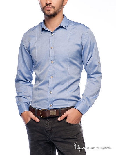 Рубашка Saint Laurent, цвет светло-синий