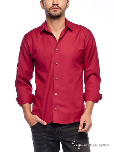 Рубашка Saint Laurent, цвет бордовый