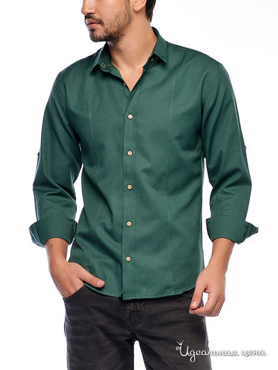 Рубашка Saint Laurent, цвет зеленый