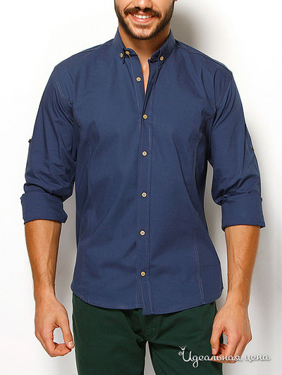 Рубашка Saint Laurent, цвет темно-синий
