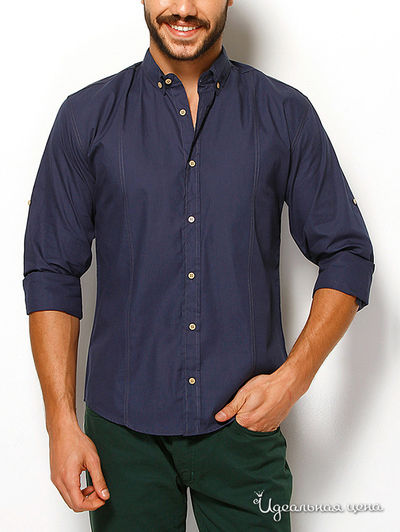 Рубашка Saint Laurent, цвет темно-синий