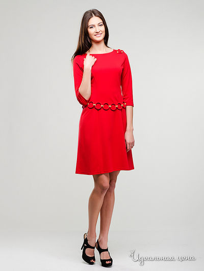 Платье Aerin, цвет красный