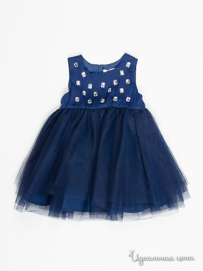 Платье Deux par Deux для девочки, цвет синий