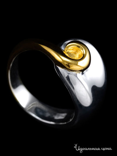 Кольцо Ainsi-classic, цвет серебряный с позолотой