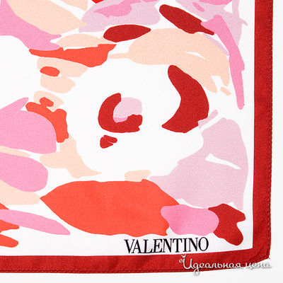 Платок Valentino женский, цвет клубничный / коралловый