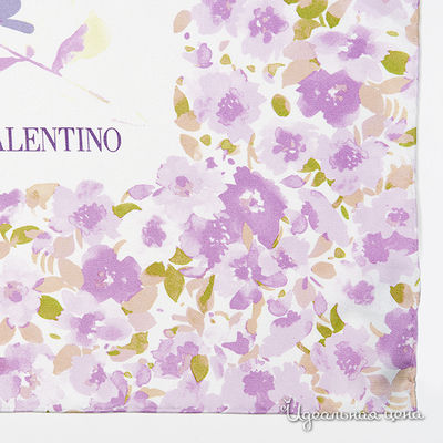 Платок Valentino женский, цвет сиреневый / оливковый
