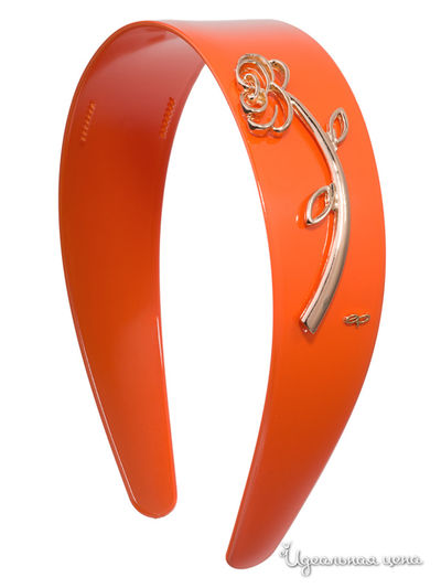 Ободок Evita Peroni, цвет оранжевый