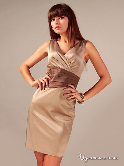 Платье Vera Fashion, цвет светло-коричневый