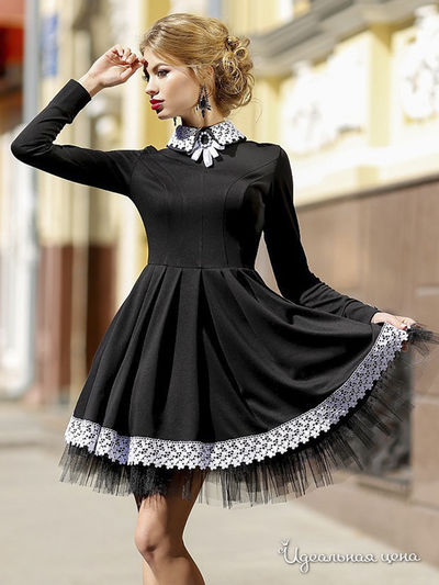 Платье Vision Fashion Store, цвет черный