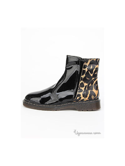Ботинки Bouton, цвет черный, леопардовый