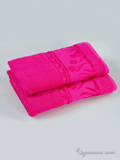 Полотенце, 40х75 см Португалия, цвет розовый