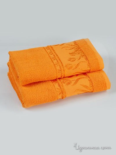 Полотенце, 70х140 см Португалия, цвет оранжевый