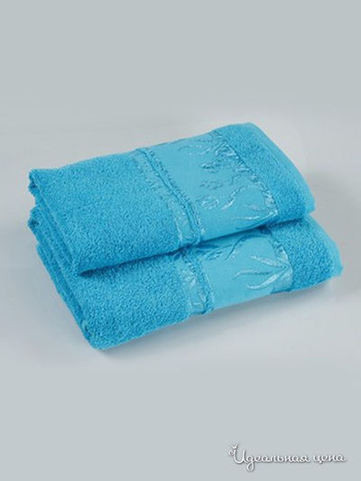 Полотенце, 70х140 см Португалия, цвет голубой