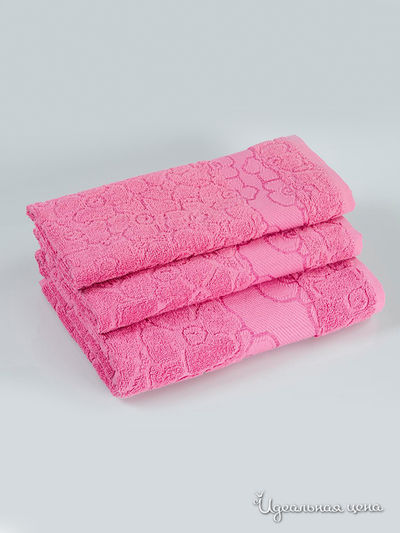 Полотенце, 70х140 см Португалия, цвет розовый