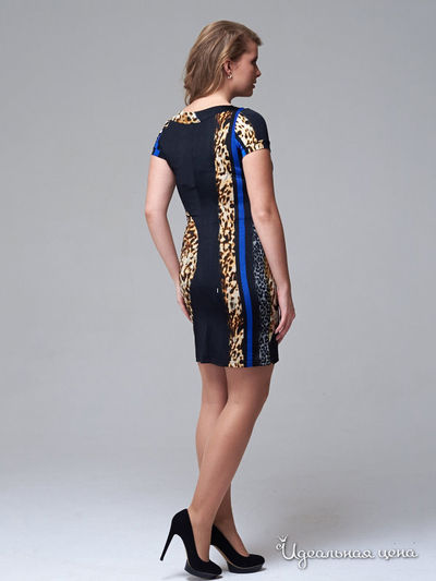 Платье Amarti, цвет коричневый, синий