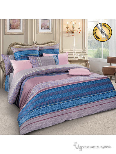 Комплект постельного белья, 1,5-спальный Letto, цвет фиолетовый