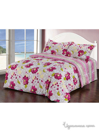 Комплект постельного белья 1.5-спальный Softline, цвет розовый